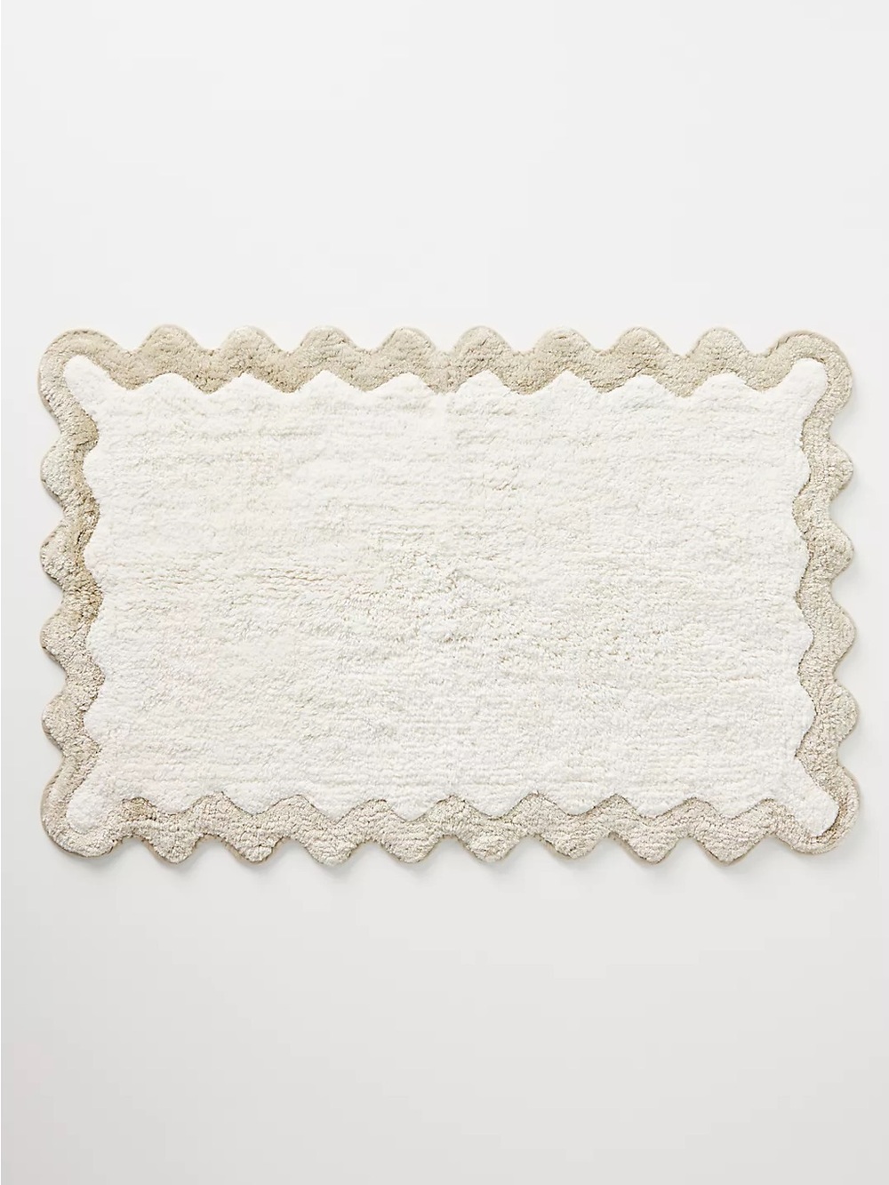 Maeve by Anthropologie Scalloped Cotton Bath Mat